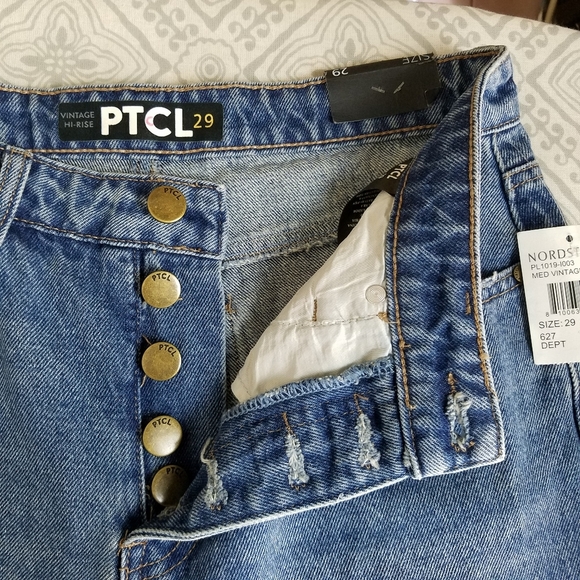 PTCL Vintage High Rise Waist Button Fly Skinny Jeans Size 29 - Picture 7 of 10